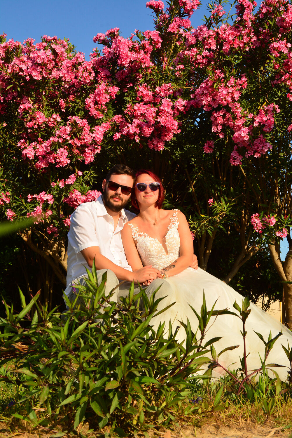 Gemeinsame Momente im Garten an der türkischen Riviera